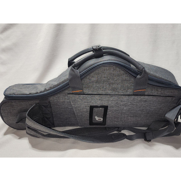 alto saxophone case gig bag 2-1 carrying bag with flute pocket - Picture 10 of 12